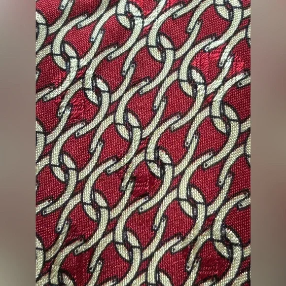 Vintage Polo Ralph Lauren Handmade Jacquard Woven Silk Neck Tie Equestrian Line